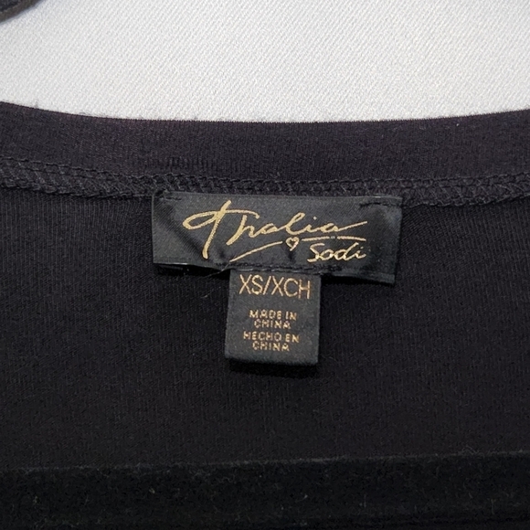 THALIA Sodi Women's Sequined Animal-Print Top Size X-Small - Picture 3 of 7